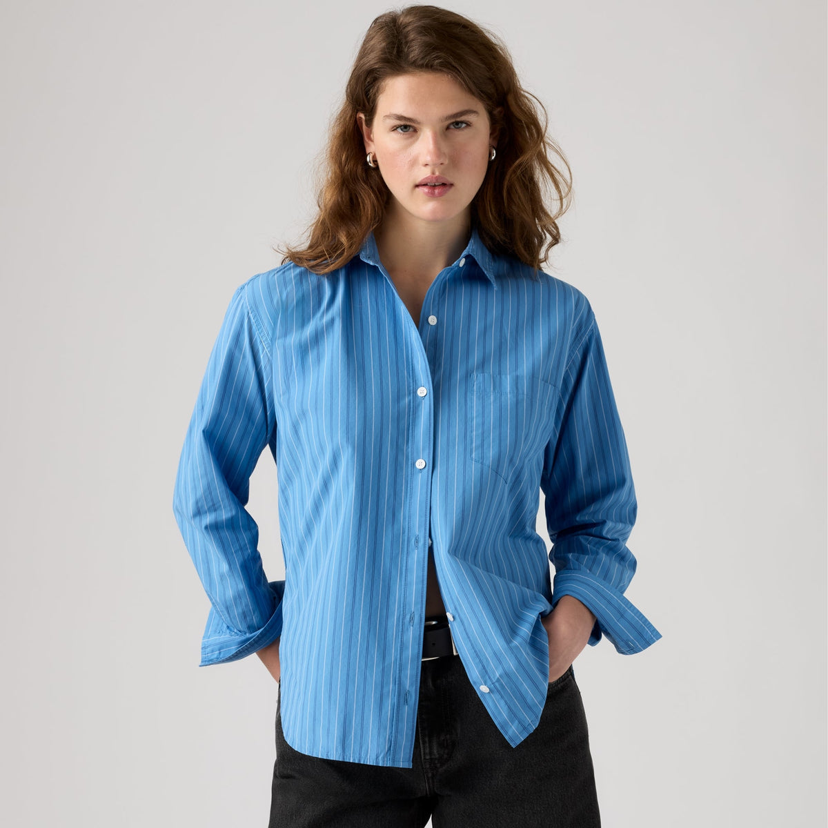 LEVI'S® WOMEN'S HARLIE BOYFRIEND SHIRT - BLUE