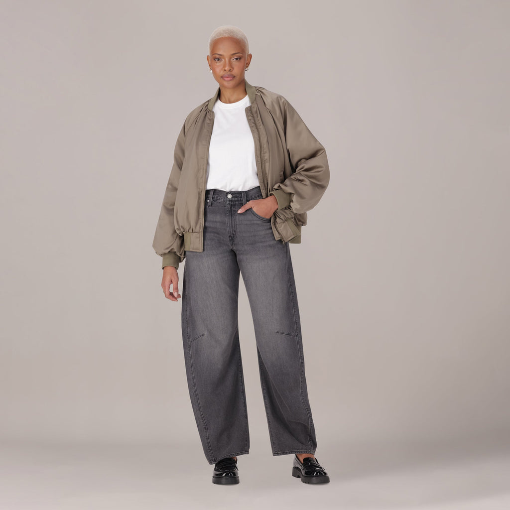 LEVI'S® WOMEN'S CINCH BARREL JEANS - BLACK