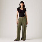 LEVI'S® WOMEN'S BAGGY DAD CARGOS - GREEN