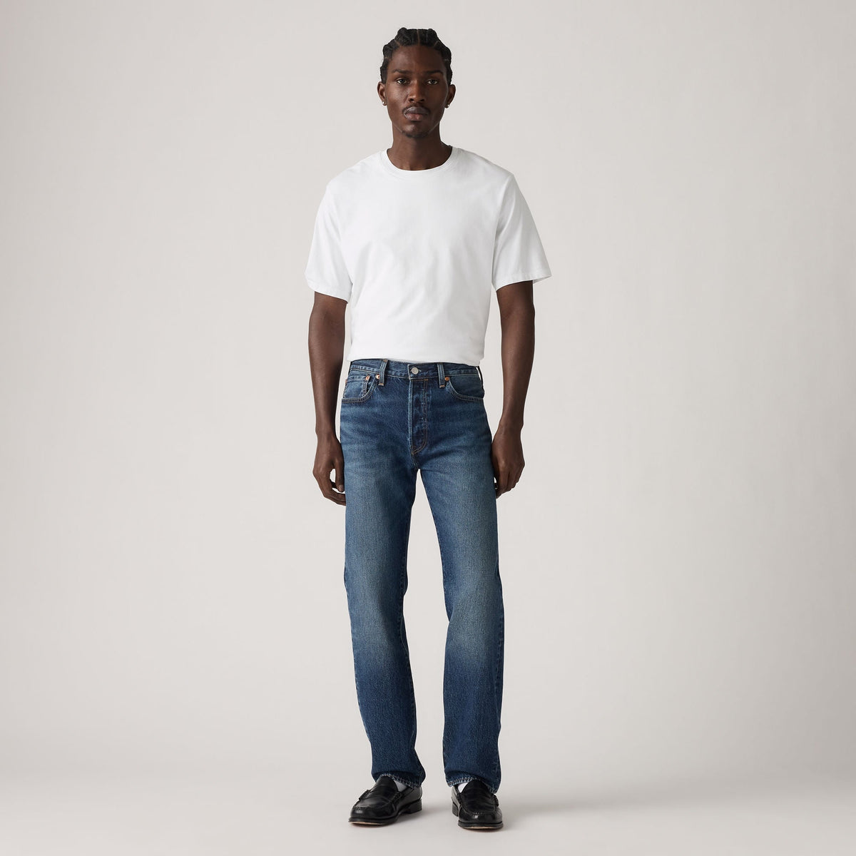 LEVI'S® MEN'S 501® ORIGINAL THERMODAPT JEANS - DARK INDIGO - WORN IN