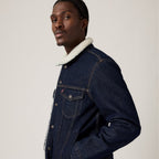 LEVI'S® MEN'S TYPE III SHERPA TRUCKER JACKET - BLUE