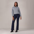 LEVI'S® WOMEN'S CURVY FLARE  - DARK INDIGO - FLAT FINISH