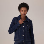 LEVI'S® WOMEN'S ORIGINAL TRUCKER JACKET - DARK INDIGO - FLAT FINISH