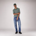 LEVI'S® MEN'S 555™ RELAXED STRAIGHT JEANS - MED INDIGO - WORN IN