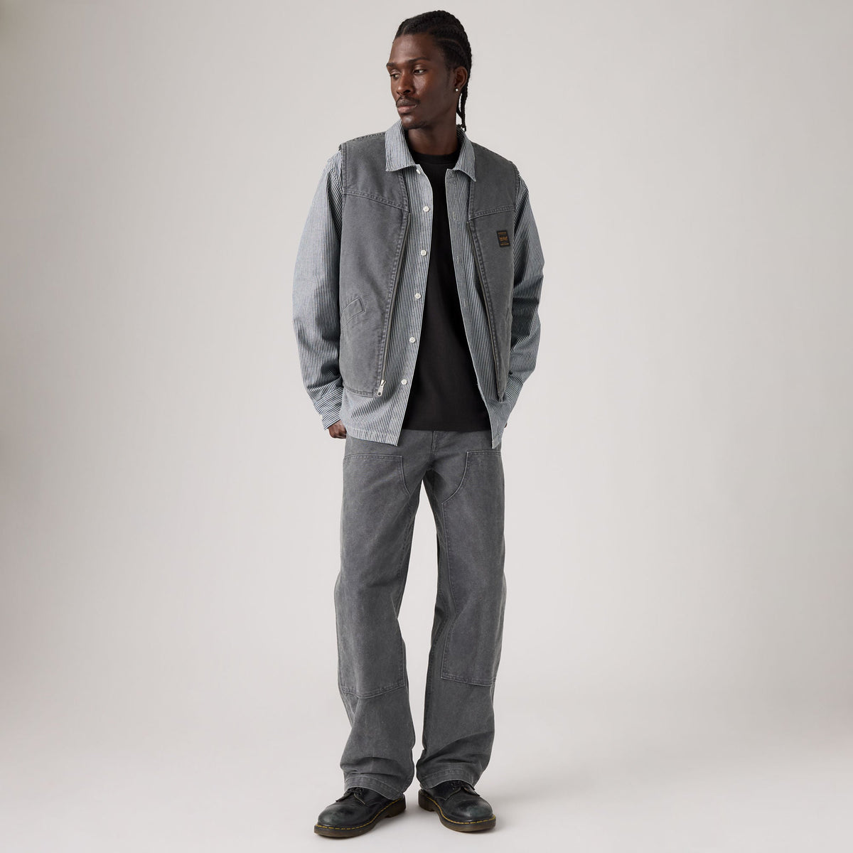 LEVI'S® MEN'S 568™ LOOSE STRAIGHT DOUBLE-KNEE CARPENTER - GREY