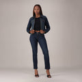 LEVI'S® WOMEN'S CURVY STRAIGHT  - DARK INDIGO - WORN IN