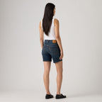 LEVI'S® WOMEN'S 501® MID-THIGH SHORTS - DARK INDIGO - WORN IN