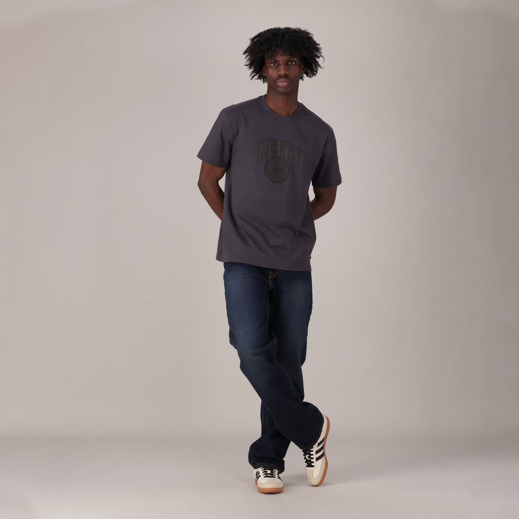 LEVI'S® MEN'S 555™ RELAXED STRAIGHT JEANS - DARK INDIGO - WORN IN